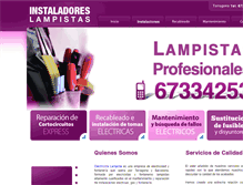 Tablet Screenshot of lampistainstalador.com